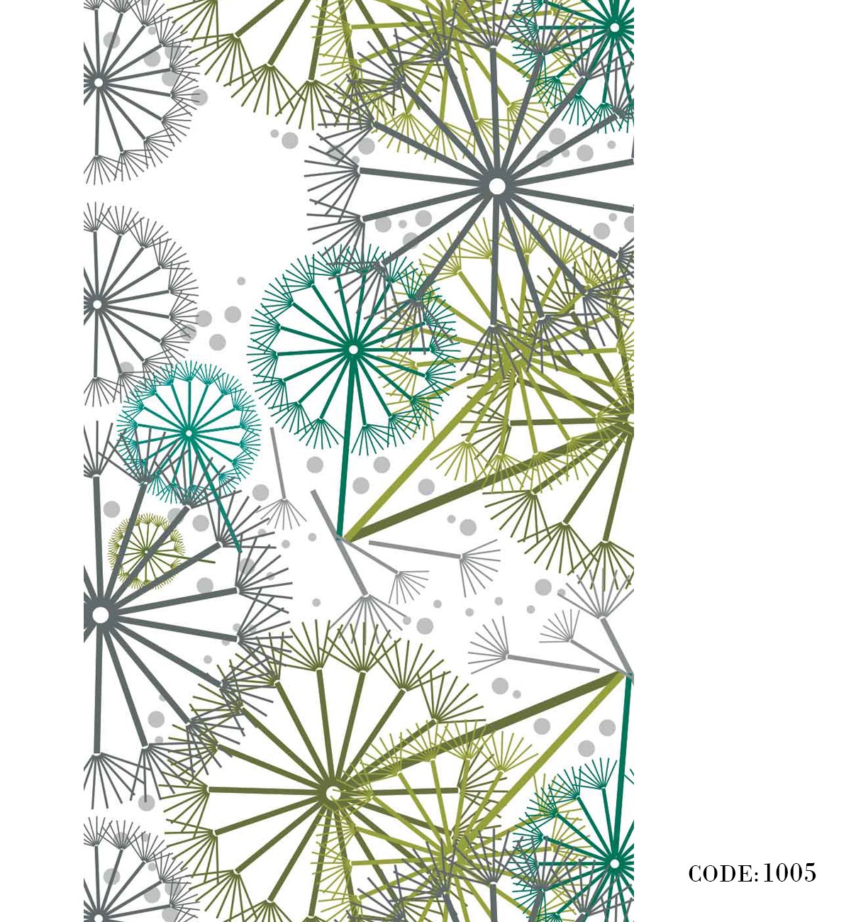 پرده زبرا طرح قاصدک مدل 1005