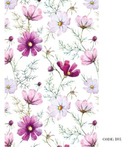 پرده زبرا طرح گل ریزان مدل 1015