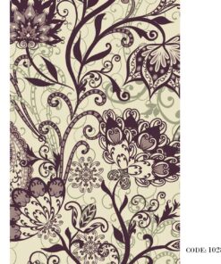 پرده زبرا طرح FLOWER مدل 1028