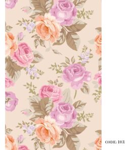 زبرا طرح رز بنفش مدل 1032