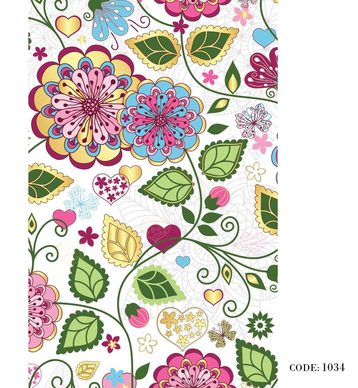 زبرا طرح باغ بهاری مدل 1034