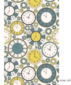 پرده زبرا طرح ساعت مدل 1201