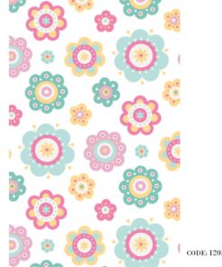 پرده کرکره ای زبرا طرح گلدار مدل 1205