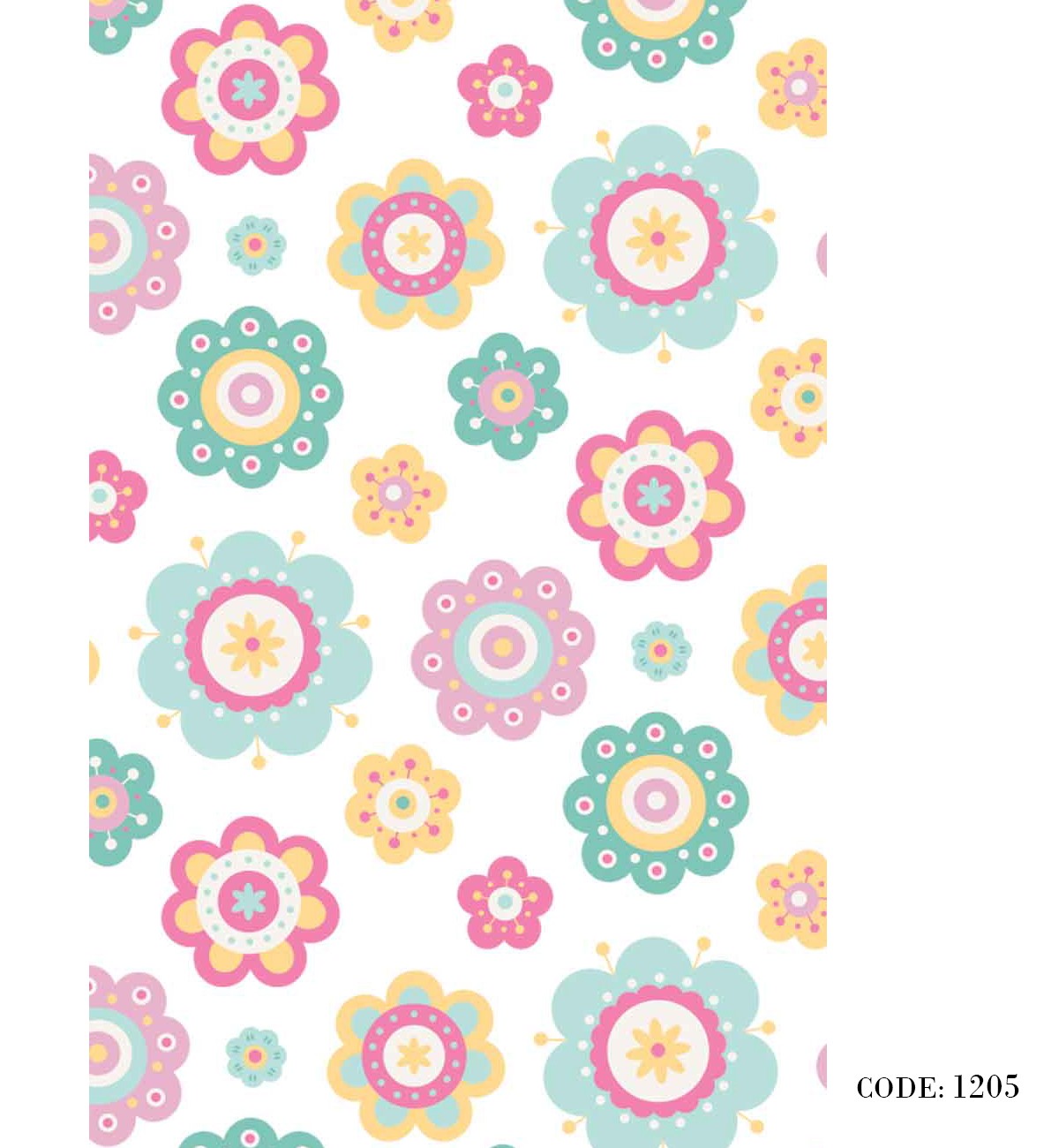 پرده کرکره ای زبرا طرح گلدار مدل 1205