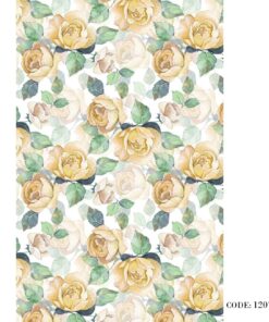 پرده زبرا طرح گل بوته مدل 1207