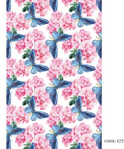 پرده کرکره ای زبرا طرح پروانه آبی مدل 1224