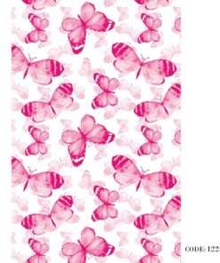 زبرا طرح پروانه صورتی مدل 1225