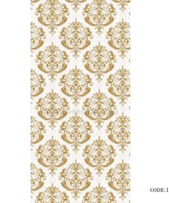 پرده زبرا طرح گل طلا مدل 1000