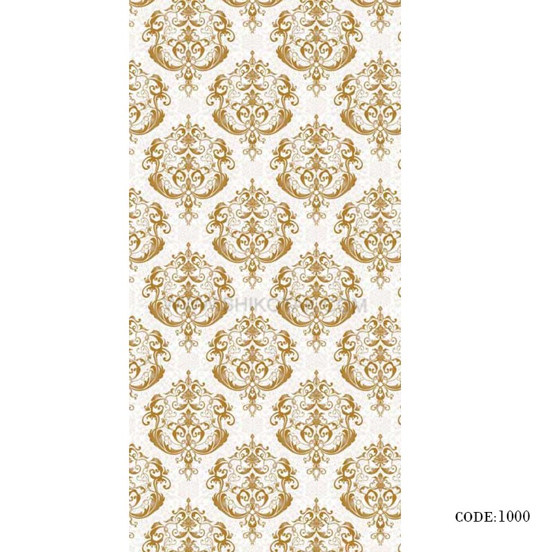 پرده زبرا طرح گل طلا مدل 1000