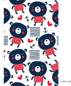 پرده کرکره ای زبرا طرح LOVELY BEAR مدل 1433