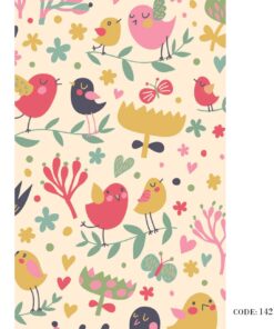 پرده زبرا طرح پرنده مدل 1421