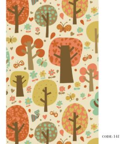 پرده کرکره ای زبرا طرح درخت مدل 1417