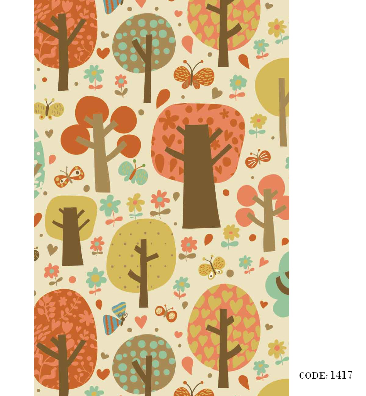 پرده کرکره ای زبرا طرح درخت مدل 1417