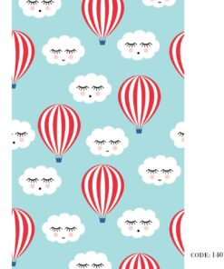 پرده کرکره ای زبرا طرح بالن مدل 1407