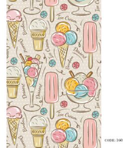 پرده زبرا طرح بستنی مدل 1602