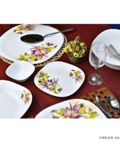 سرویس غذاخوری آرکوپال 6 نفره مدل گل بنفش