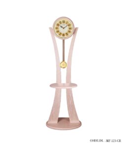 ساعت ایستاده چوبی مدل MODERN FLOOR CLOCK رنگ کرم