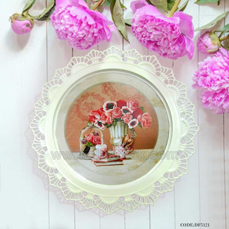 سینی ایکیا شیری طرح گل