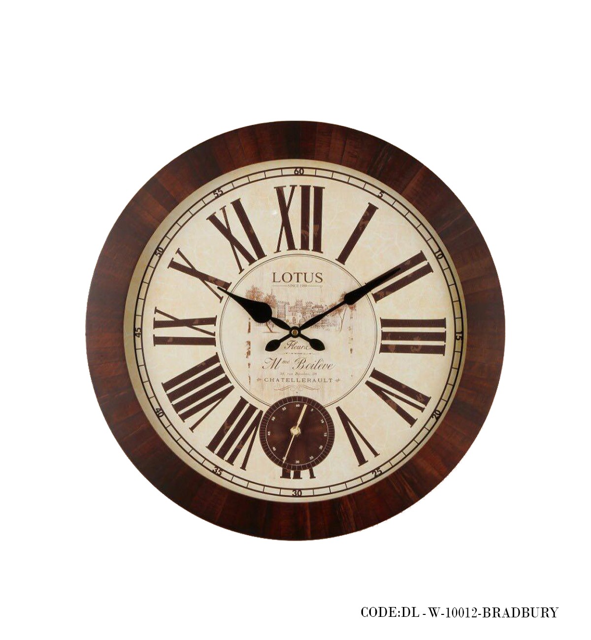 ساعت دیواری چوبی مدل BRADBURY