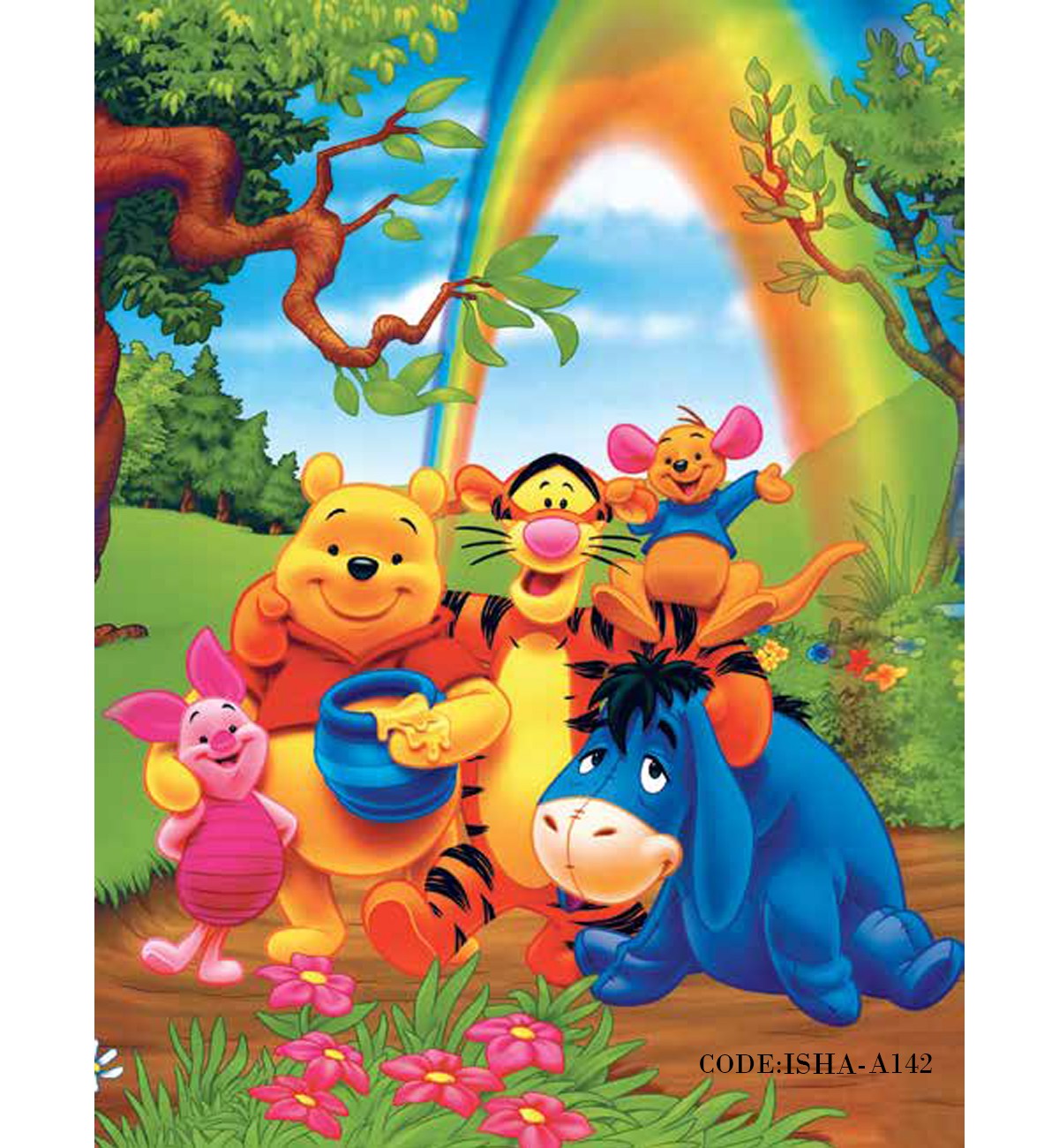 پوستر کاغذی اتاق کودک مدل POOH