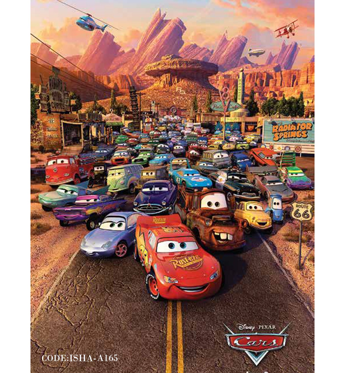 پوستر کاغذی کودکانه مدل CARS