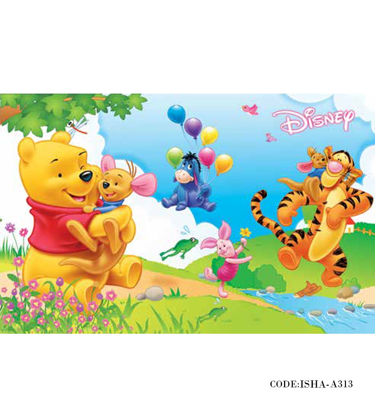 پوستر کاغذی دیواری کودک مدل وینی پو
