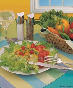 سرویس آشپزخانه پارچه ای عروس طرح رابید آبی