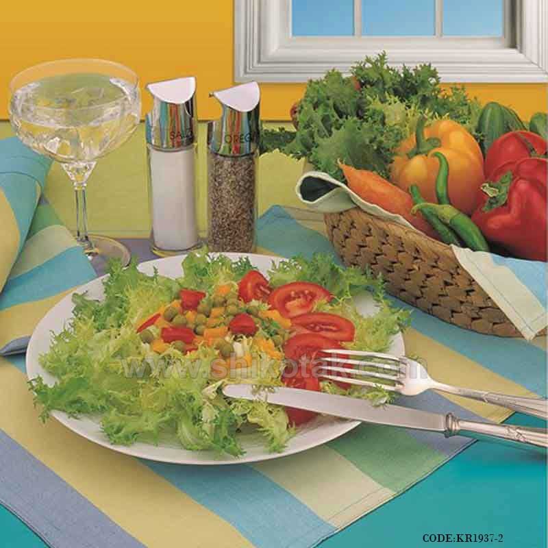 سرویس آشپزخانه پارچه ای عروس طرح رابید آبی