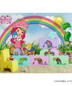 پوستر کاغذی کودکانه مدل دختر توت فرنگی 2