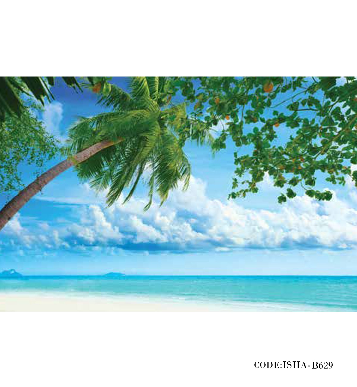 پوستر منظره کاغذی دیواری طرح موج