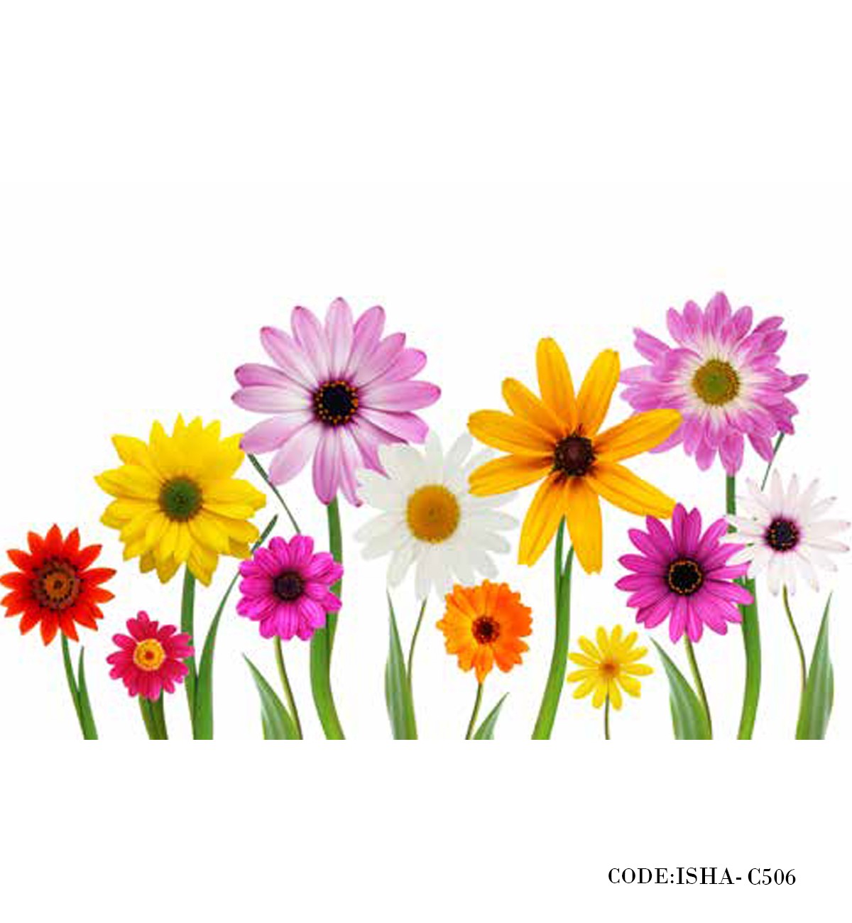 پوستر گل کاغذی طرح باغ گل