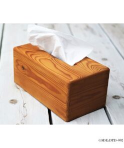 جعبه دستمال کاغذی چوبی مدل شادی