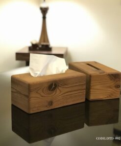 جعبه دستمال کاغذی چوبی مدل شادی