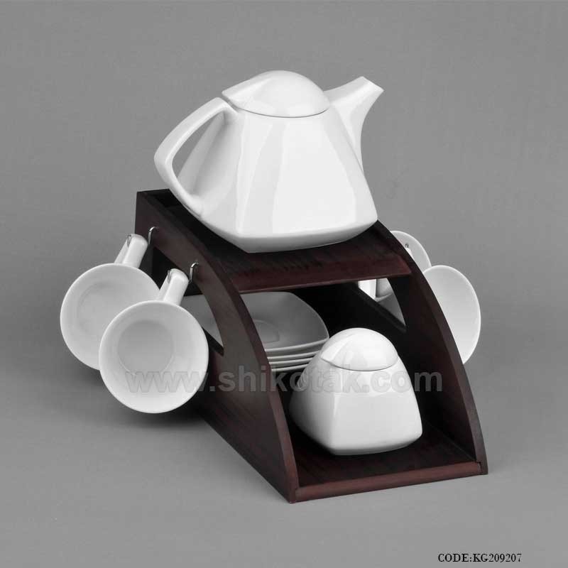 سرویس چای خوری سرامیکی طرح هرمی