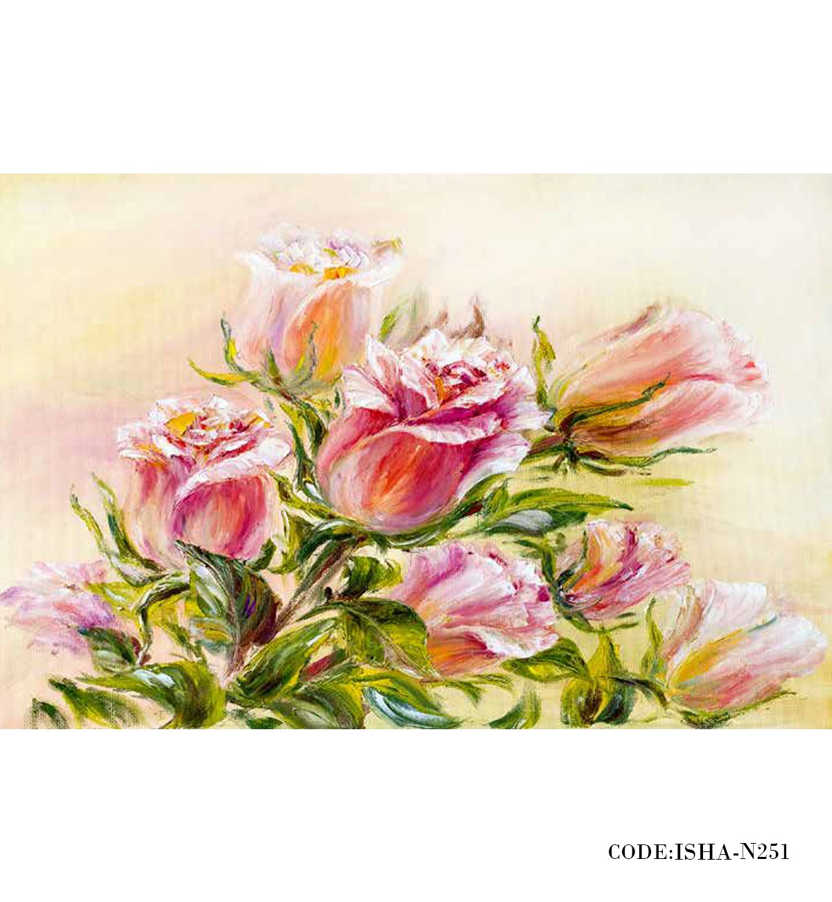 پوستر دیواری گل کاغذی طرح نقاشی