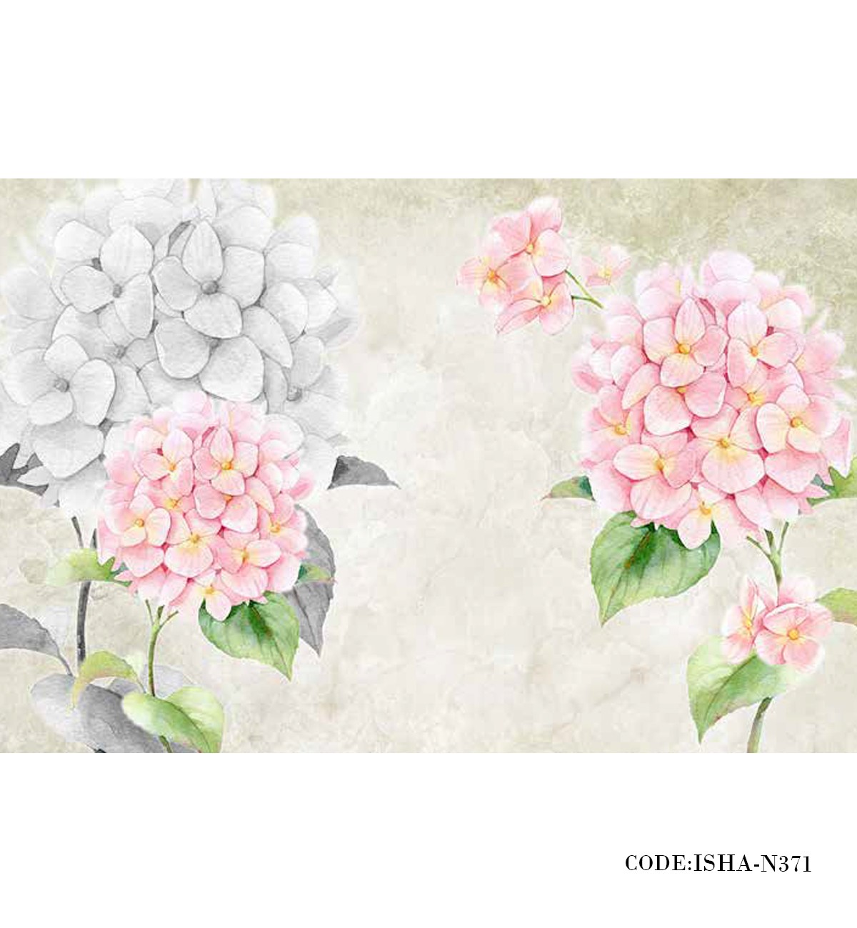 پوستر کاغذی دیواری گل طرح داوودی