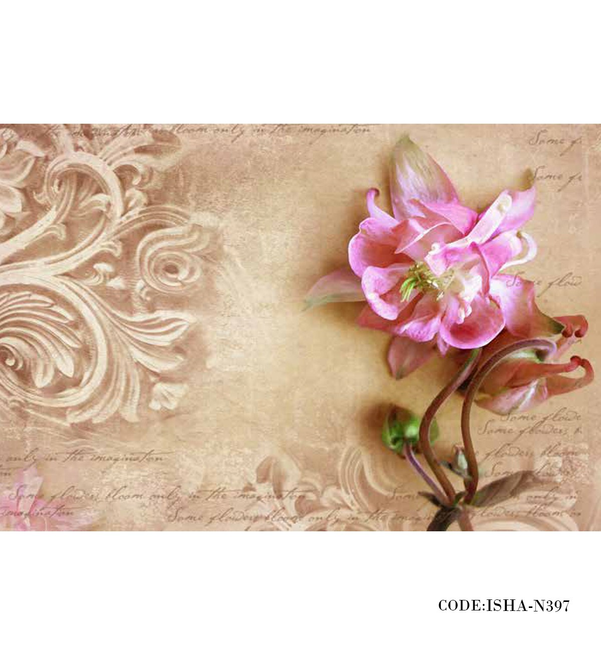 پوستر دیواری کاغذی مدل شاخه گل