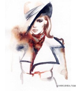 پوستر کاغذی آرایشگاه دیواری مدل کلاه