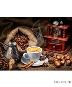 پوستر مخصوص کافی شاپ کاغذی دیواری مدل دانه قهوه