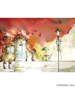 پوستر کاغذی دیواری اتاق خواب مدل DOOR