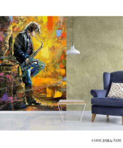 پوستر فانتزی کاغذی دیواری مدل موسیقی