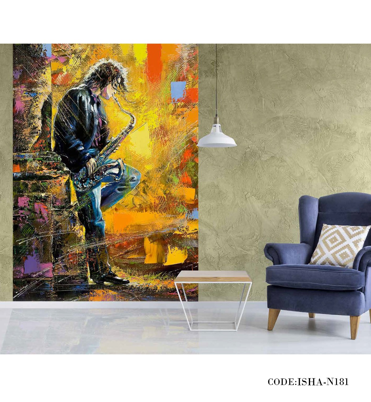 پوستر فانتزی کاغذی دیواری مدل موسیقی