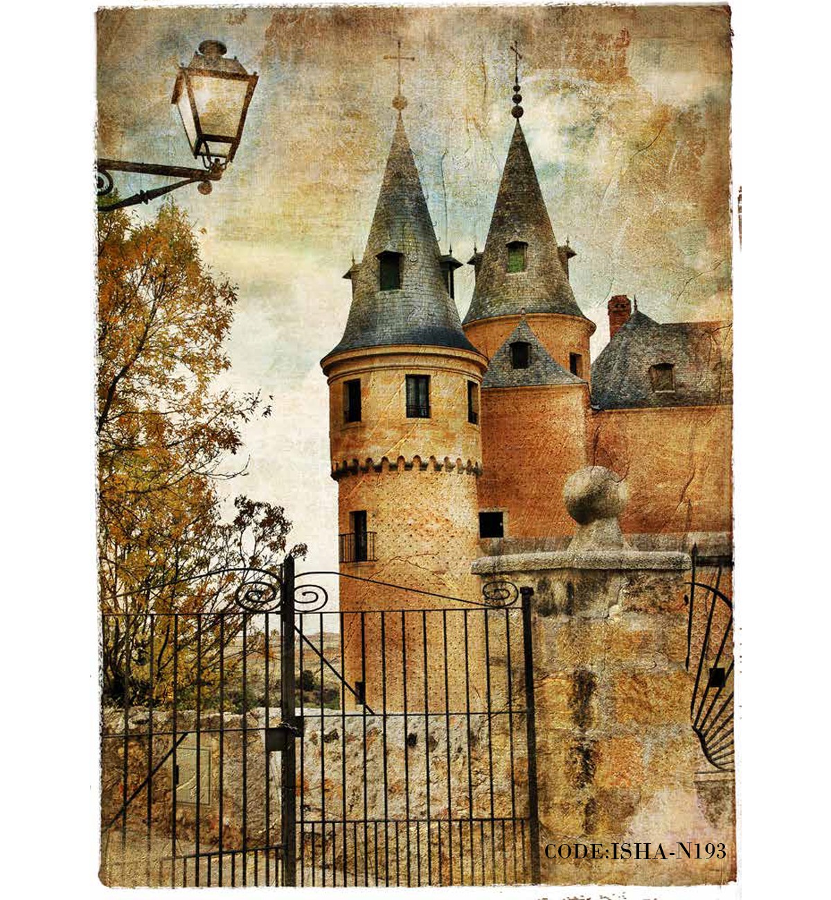 پوستر دیواری فانتزی کاغذی مدل قلعه