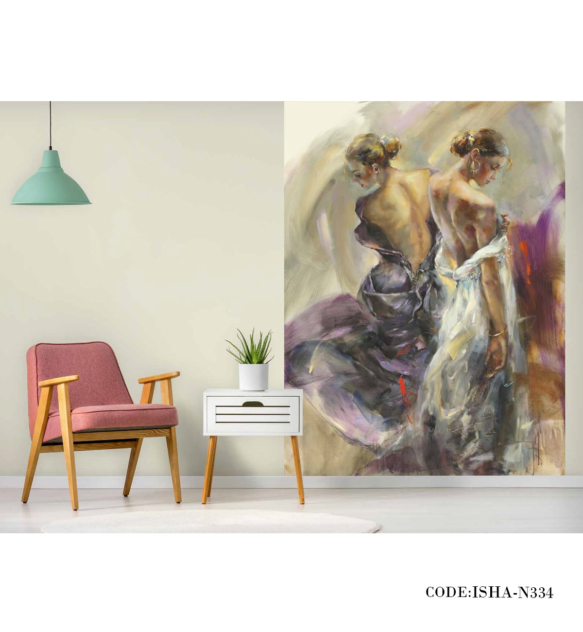 پوستر کاغذی دیواری اتاق خواب مدل دختران