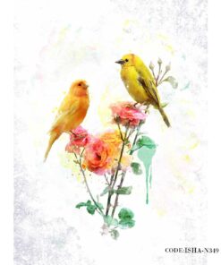 پوستر اتاق خواب دیواری کاغذی مدل قناری