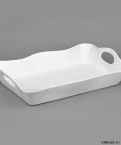 مرغ خوری سرامیکی مستطیل طرح الگانت