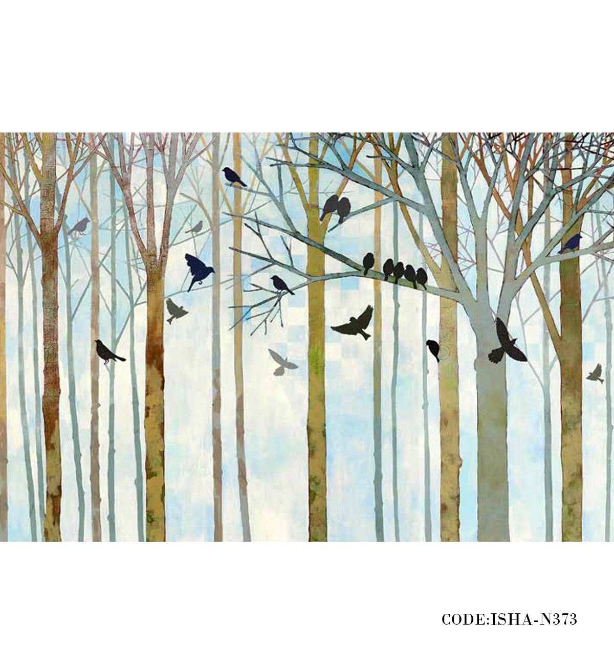 پوستر کلاسیک دیواری کاغذی مدل شاخه