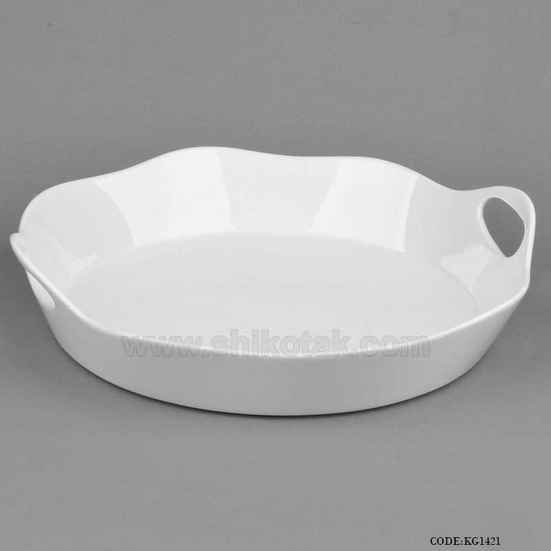 ظرف مرغ سرامیکی گرد طرح الگانت