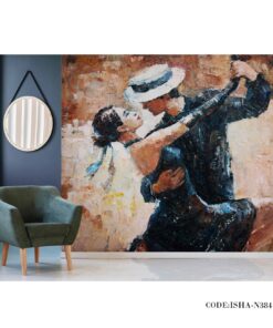 پوستر دیواری نقاشی کاغذی مدل آغوش