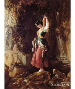 پوستر نقاشی دیواری کاغذی مدل چشمه